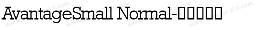 AvantageSmall Normal字体转换